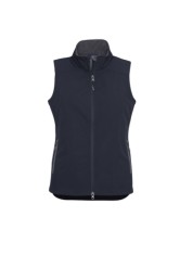 Women's Premium Softshell Vest - Navy/Graphite 