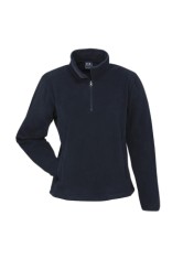 Women's Half Zip Fleece Pullover - Navy 